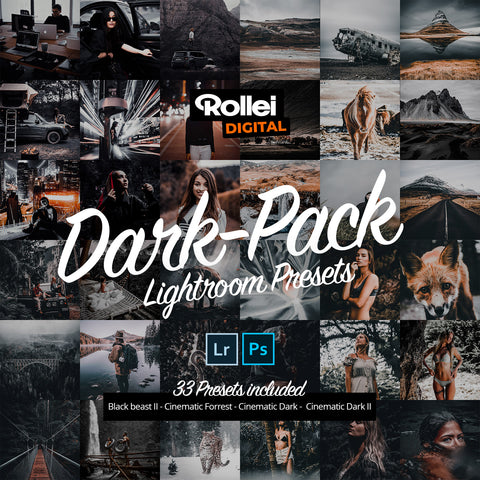 BLACK PACK - 29 presets for Lightroom